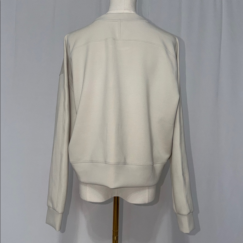 CRZ YOGA Cream Sweatshirt with Blue Buffalo Bills Glitter Lettering - Picture 2 of 7